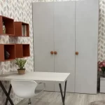 Cameretta Con Letto Imbottito - angolo studio e armadio