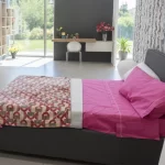 Cameretta Ragazzi Moderna con Armadio Scorrevole e Angolo Studio - letto