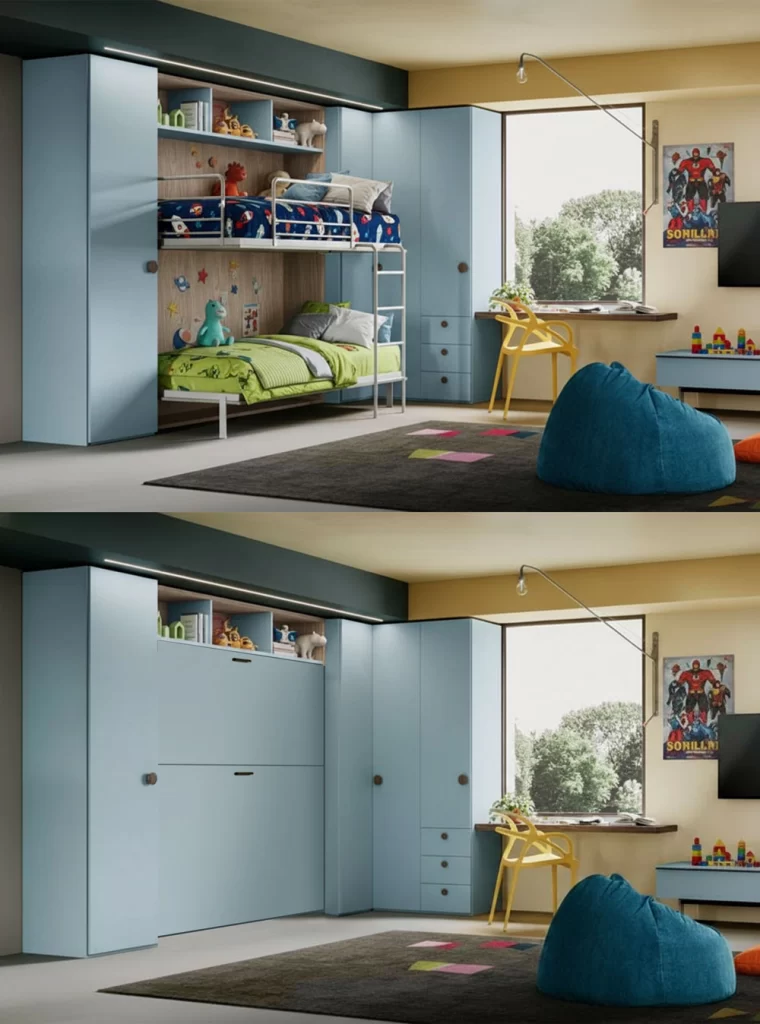 letti a scomparsa a castello