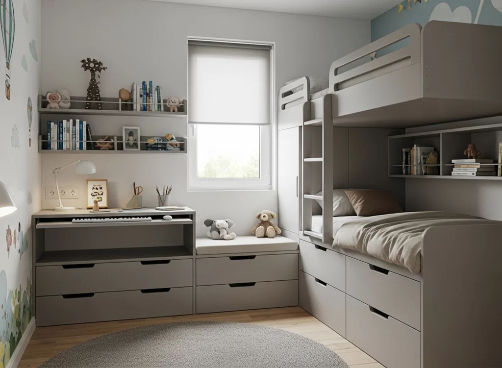 Come organizzare una camera da letto 6 mq per bambini